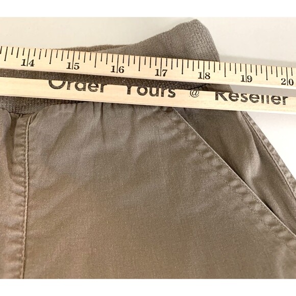 Avon Cargo Cropped Khaki Pants Womens 1X Elastic Pullon Drawstring - Picture 7 of 10
